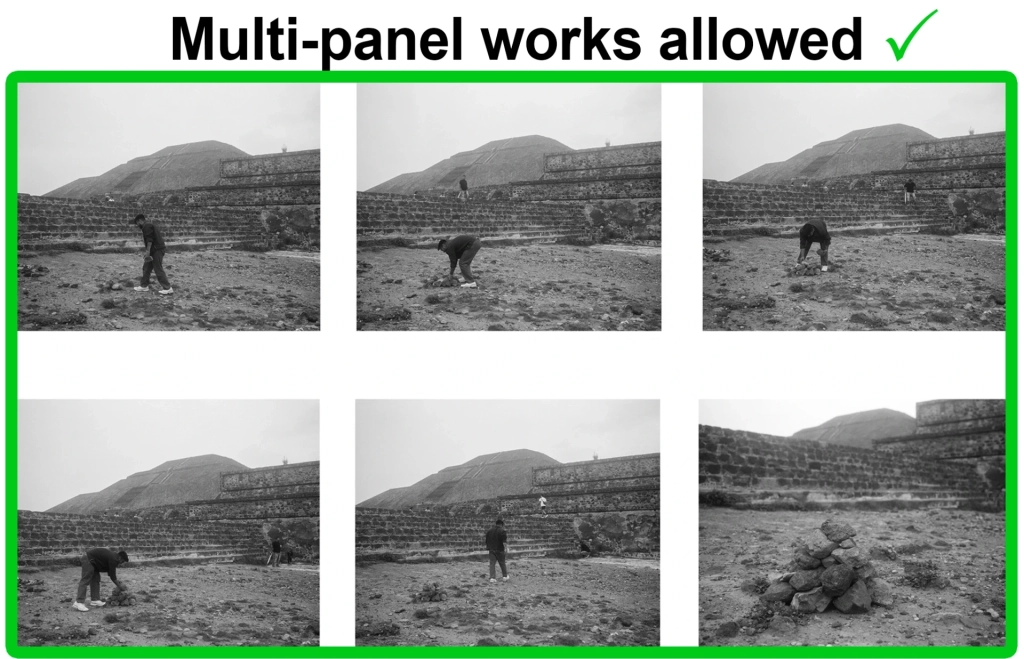 William Camargo, I Build an Aztec/Mexica Pyramid, After Duane Michals